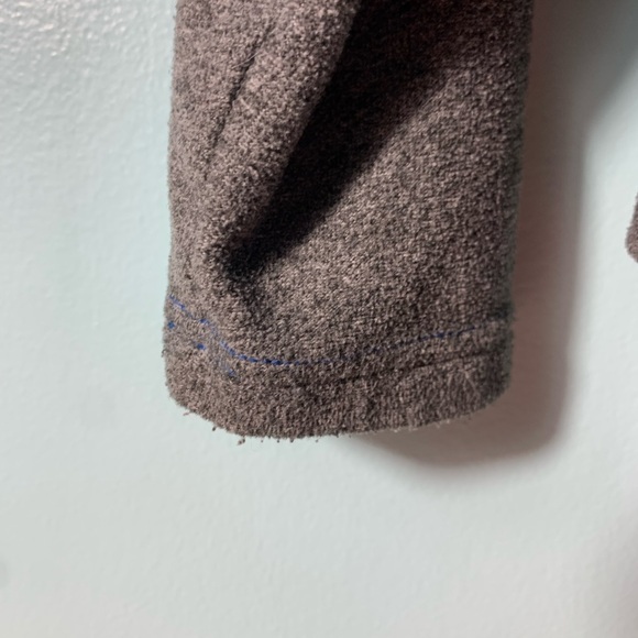 The North Face boys XS size 6 quarter zip pullover fleece blue and grey VGUC - Picture 6 of 7